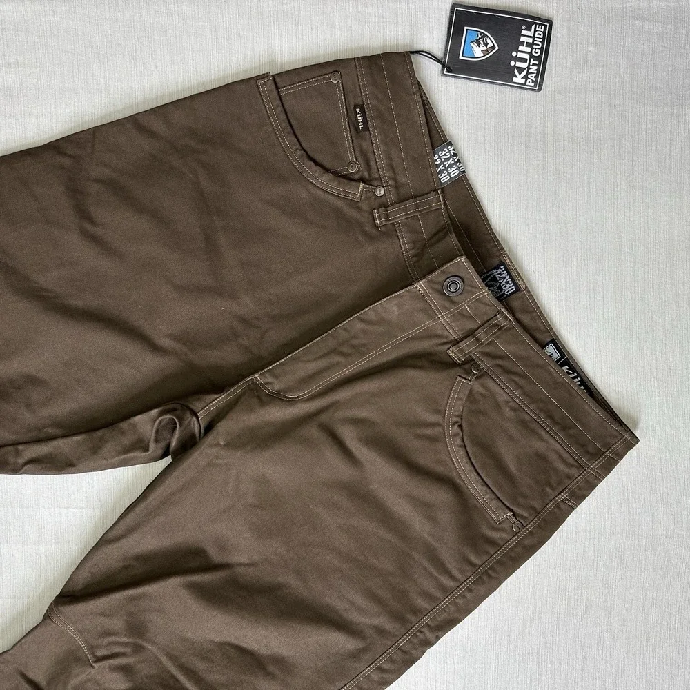 NWT Kuhl Rydr Vintage Patina Dye Pants Men 32x30 Brown Hiking Outdoors Utility